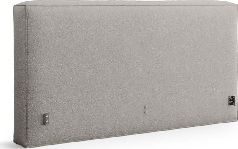 Světle šedé čalouněné čelo postele 209x100 cm Olivia – Micadoni Micadoni