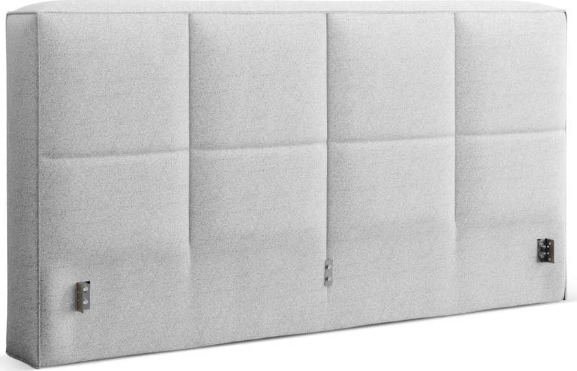 Světle šedé čalouněné čelo postele 229x100 cm Darren – Micadoni Micadoni