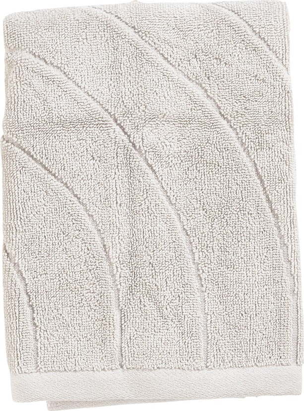 Světle šedý froté bavlněný ručník 50x70 cm Time – Zone Zone