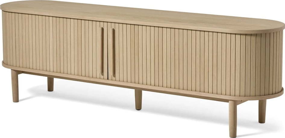 TV stolek v dekoru dubu v přírodní barvě 180x56x40 cm Meta – Unique Furniture Unique Furniture