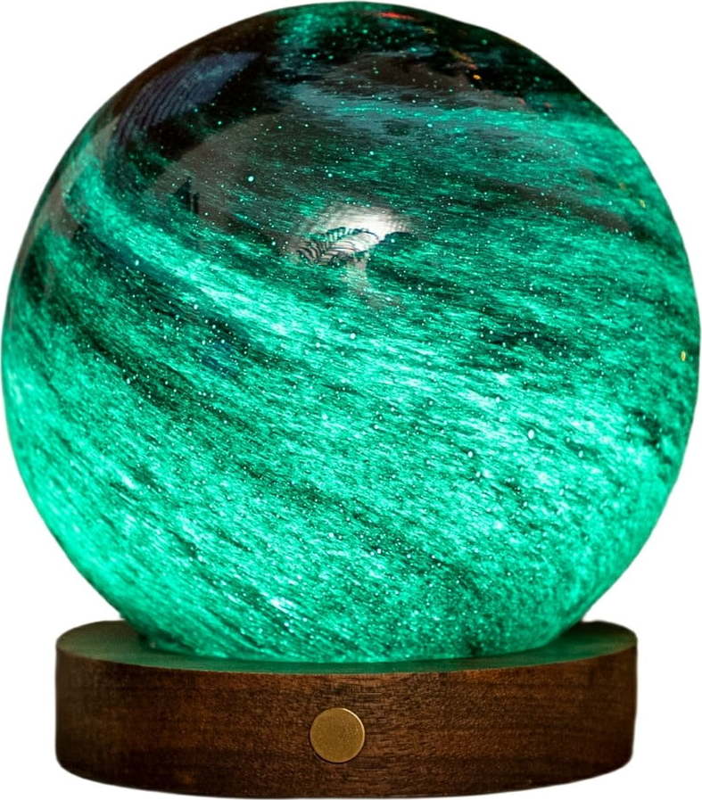 Tmavě hnědá/v tmavě přírodní barvě světelná dekorace na USB ø 12 cm Stellar Ocean – Gingko Gingko