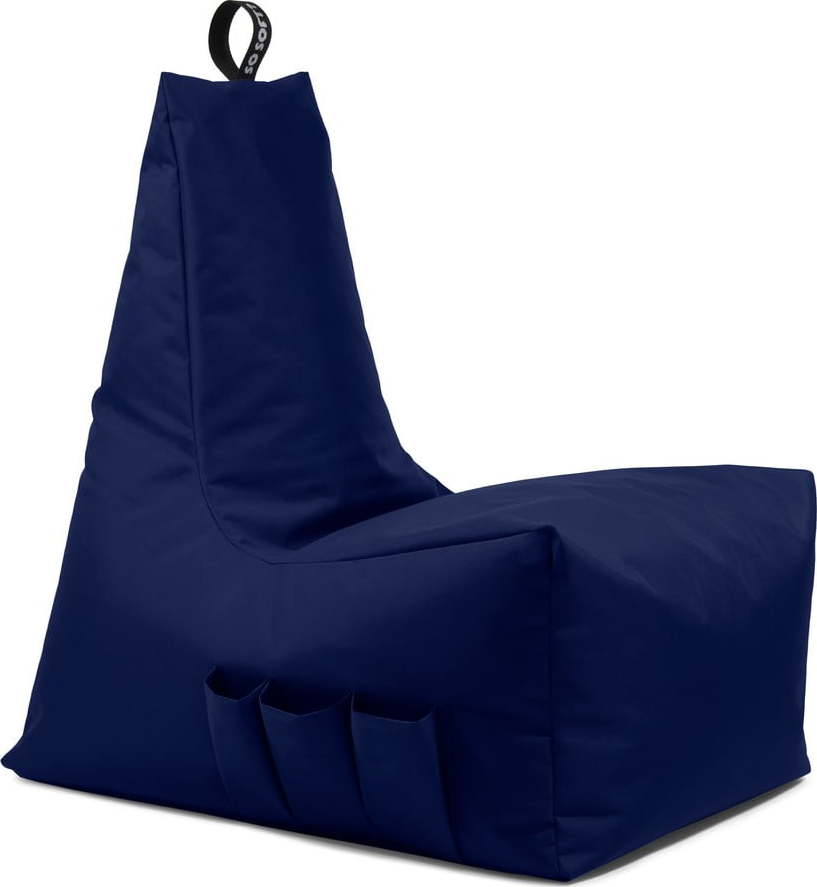 Tmavě modrý sedací vak Icy Gamer XL – So Soft? So Soft?