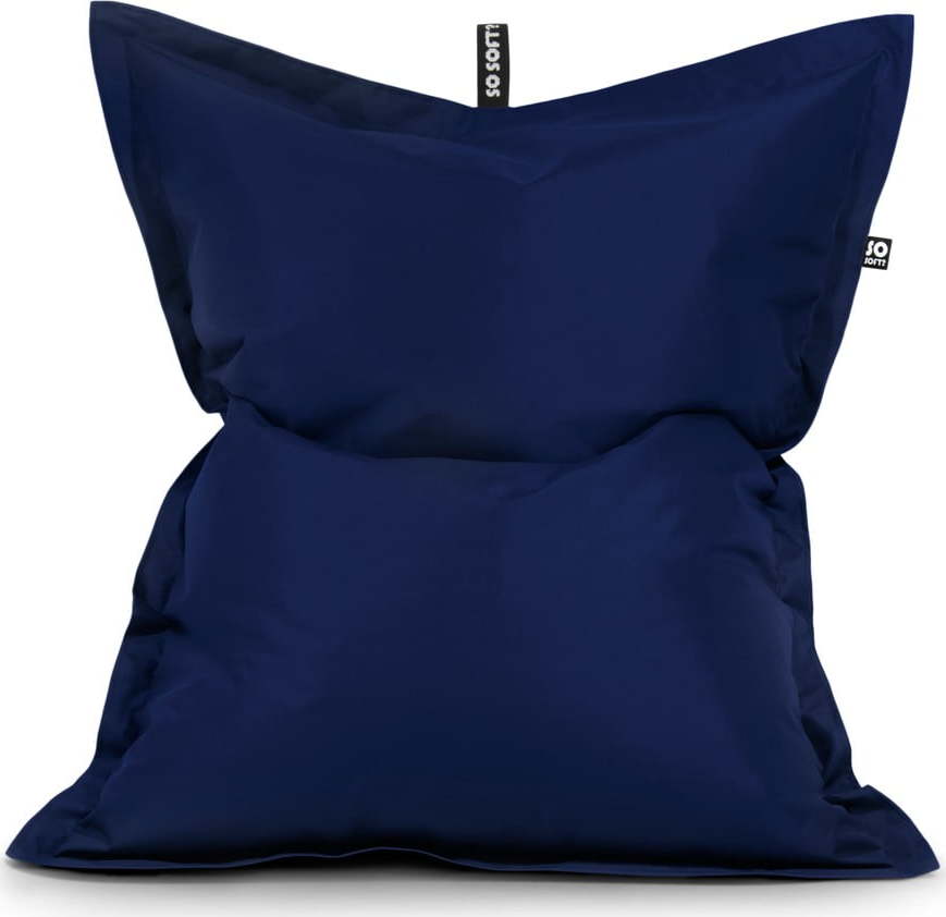 Tmavě modrý sedací vak Pad L – So Soft? So Soft?