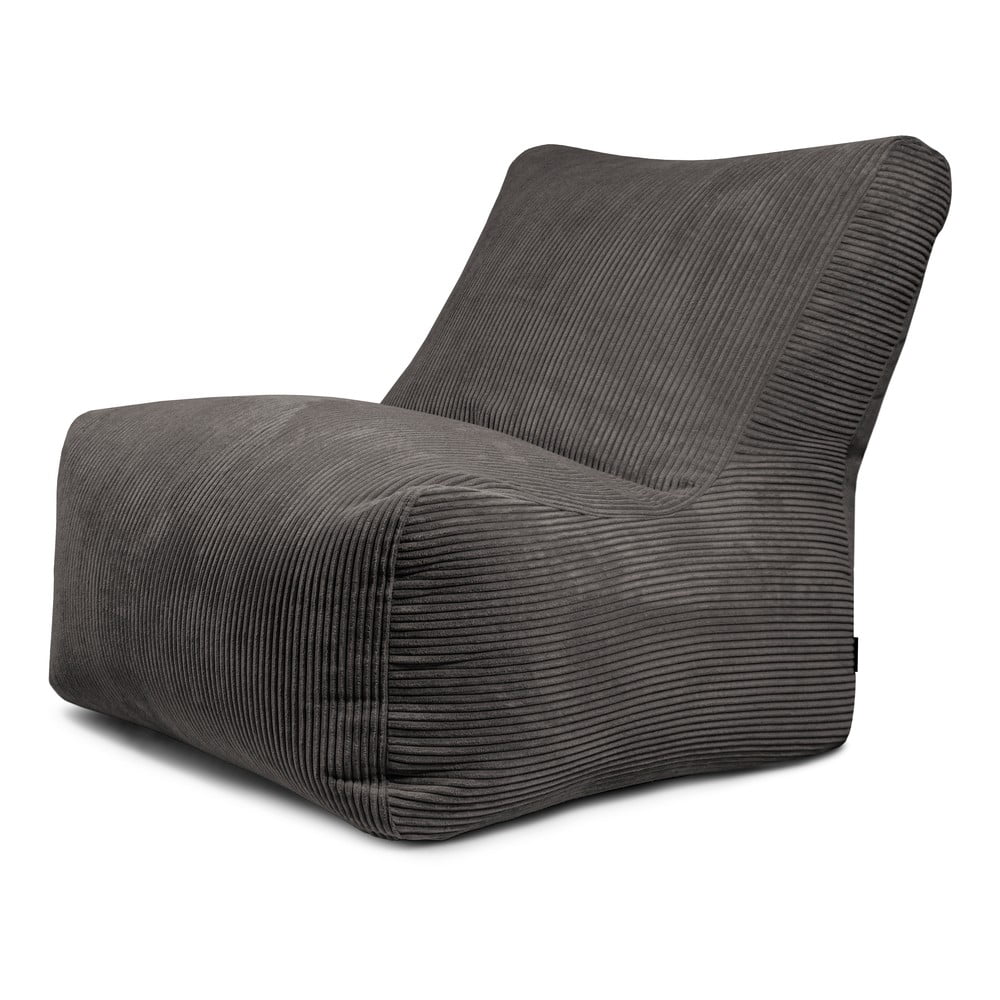 Tmavě šedý manšestrový sedací vak Seat 100 Lounge – SLOWDOWN SLOWDOWN
