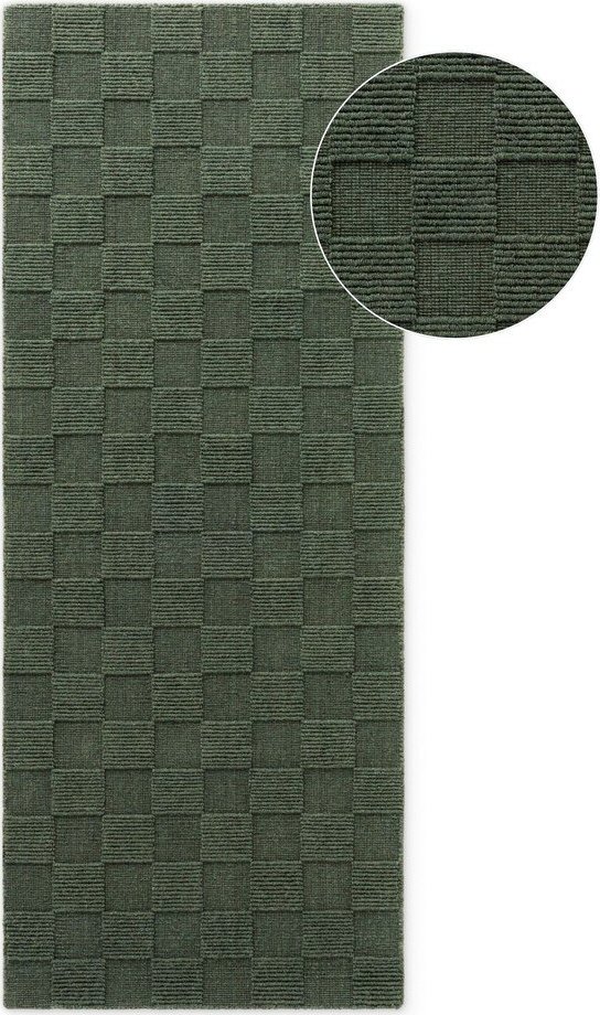 Tmavě zelený ručně tkaný vlněný běhoun 80x200 cm Scala – Villeroy&Boch Villeroy & boch
