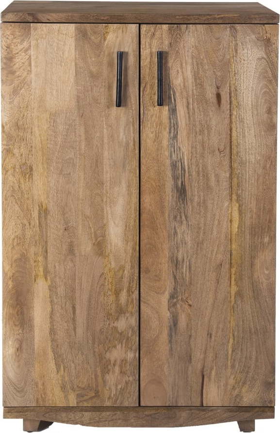 Vinotéka z mangového dřeva v přírodní barvě počet lahví 12