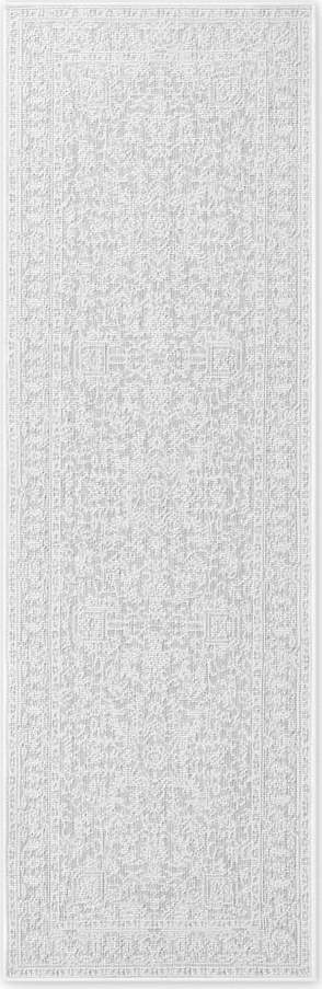 Vnitřní a venkovní běhoun v šedé a slonovinové barvě 80x250 cm Duet Kona – NORTHRUGS Hanse Home