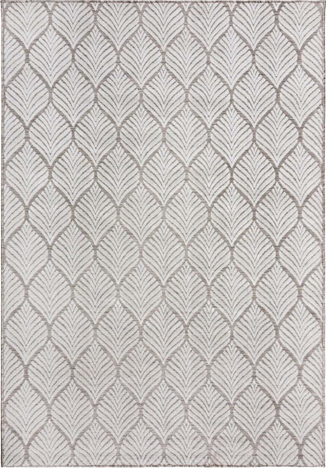 Vnitřní a venkovní koberec slonovinový 80x150 cm Elm Leaf – Flair Rugs Flair Rugs