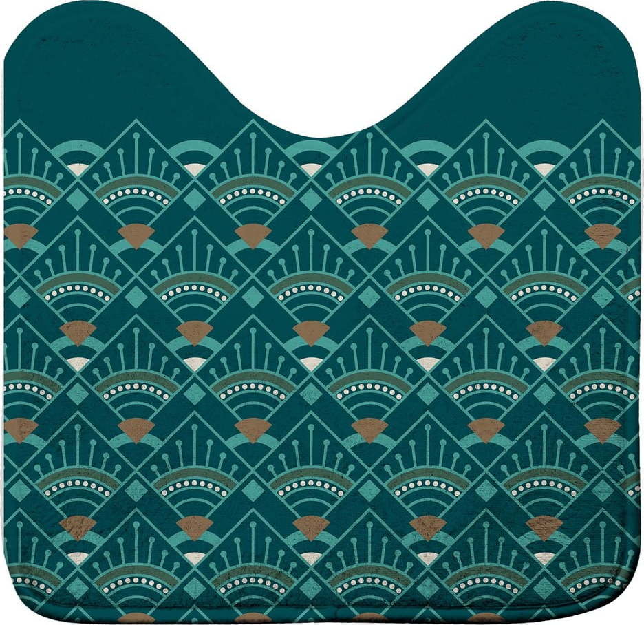 WC koupelnová předložka v petrolejové barvě 45x45 cm Imperia – douceur d'intérieur Douceur d intérieur