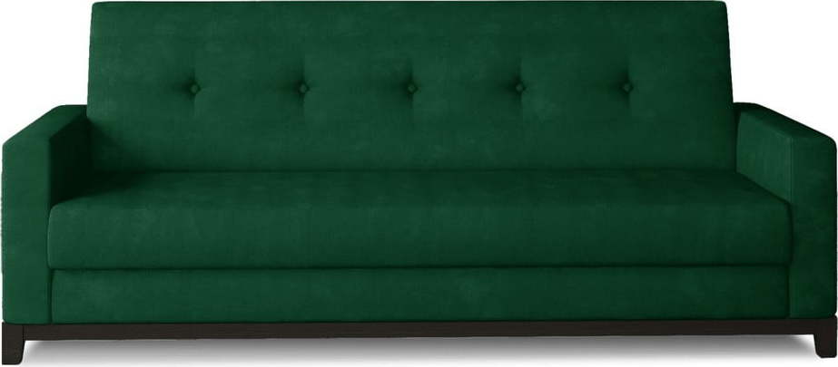 Zelená sametová rozkládací/s úložným prostorem pohovka 216 cm Selene – ELTAP ELTAP