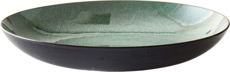 Zelená/černá mísa z kameniny ø 40 cm Gastro Black/Green – Bitz Bitz