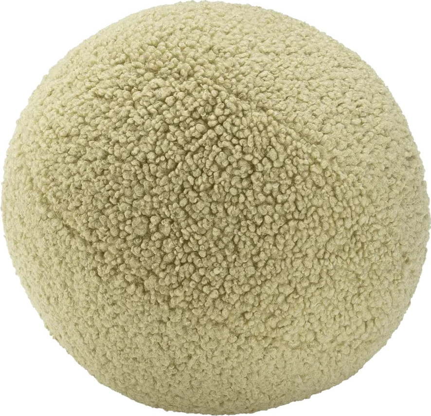 Zelený dětský pohovkový polštář z textilie bouclé Ball – Wigiwama Wigiwama