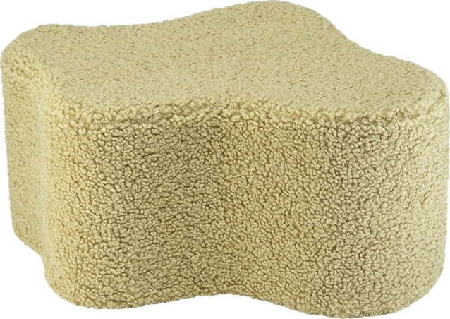 Zelený dětský puf z textilie bouclé Cloud – Wigiwama Wigiwama