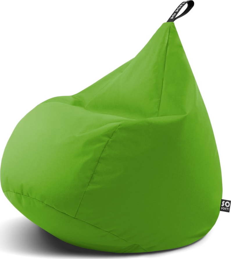 Zelený dětský sedací vak Drop M – So Soft? So Soft?