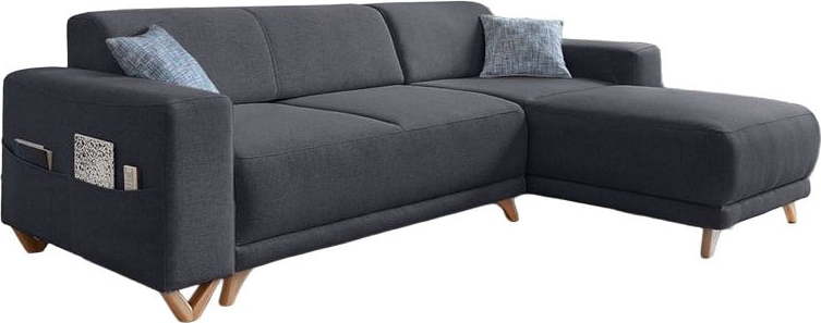 Antracitová rozkládací/s úložným prostorem rohová pohovka Classy Sophie – Miuform Miuform