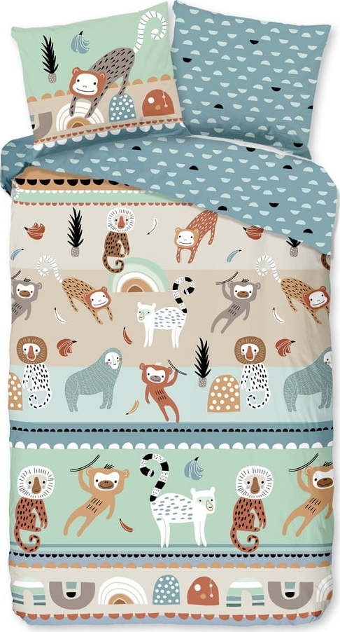 Bavlněné dětské povlečení na jednolůžko/prodloužené 140x220 cm Play – Good Morning GOOD MORNING