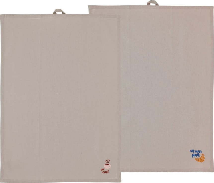 Bavlněné utěrky v sadě 2 ks 50x70 cm Bistro – Södahl Södahl