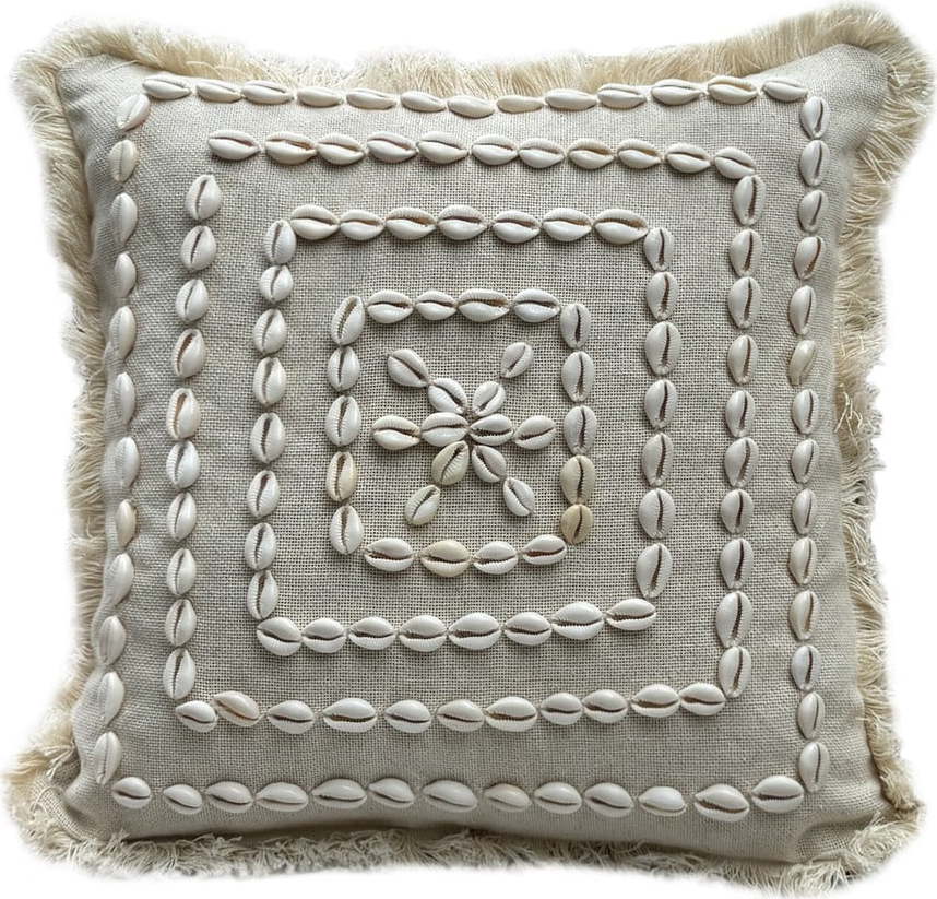 Bavlněný povlak na polštář 43x43 cm Seashells – Mioli Decor Mioli Decor