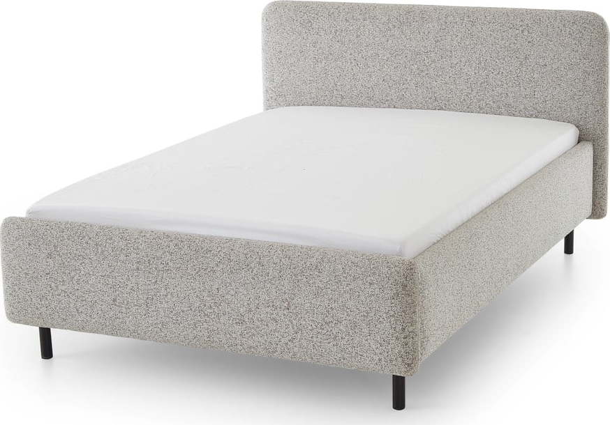 Béžová čalouněná dvoulůžková postel s úložným prostorem s roštem 180x200 cm Primo – Meise Möbel Meise Möbel