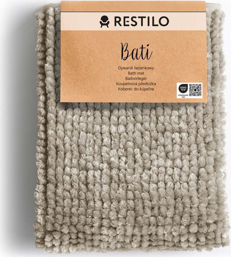Béžová koupelnová předložka 50x70 cm Bati – Restilo Restilo