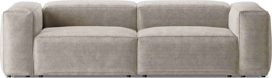 Béžová manšestrová pohovka 264 cm Bergamo – Cosmopolitan Design Cosmopolitan design