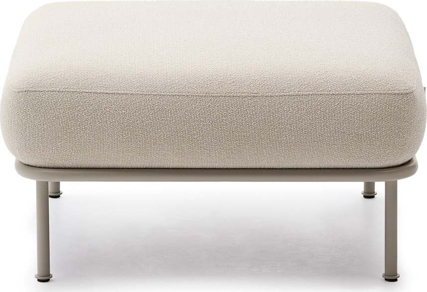 Béžová podnožka z textilie bouclé Aurum – Kave Home Kave Home