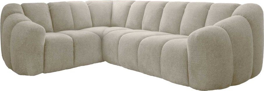 Béžová rohová pohovka (levý roh/do L) Shell – Miuform Miuform