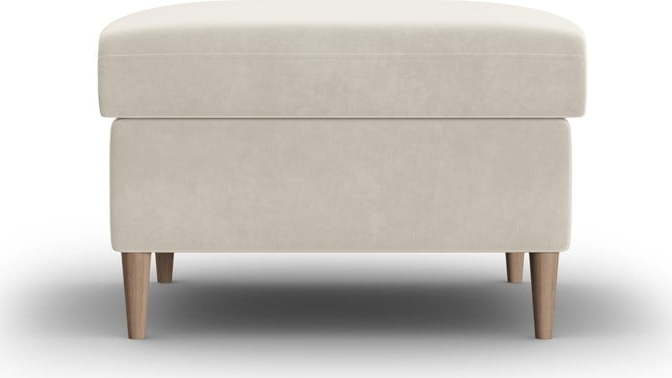 Béžová sametová podnožka Kyoto – Cosmopolitan Design Cosmopolitan design