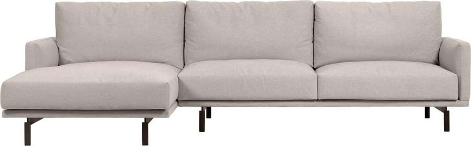 Béžová žinylková rohová pohovka (levý roh/s lenoškou) Galene – Kave Home Kave Home