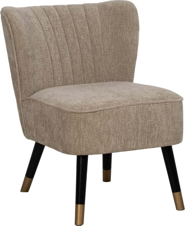 Béžové žinylkové křeslo Glam – Ixia Ixia