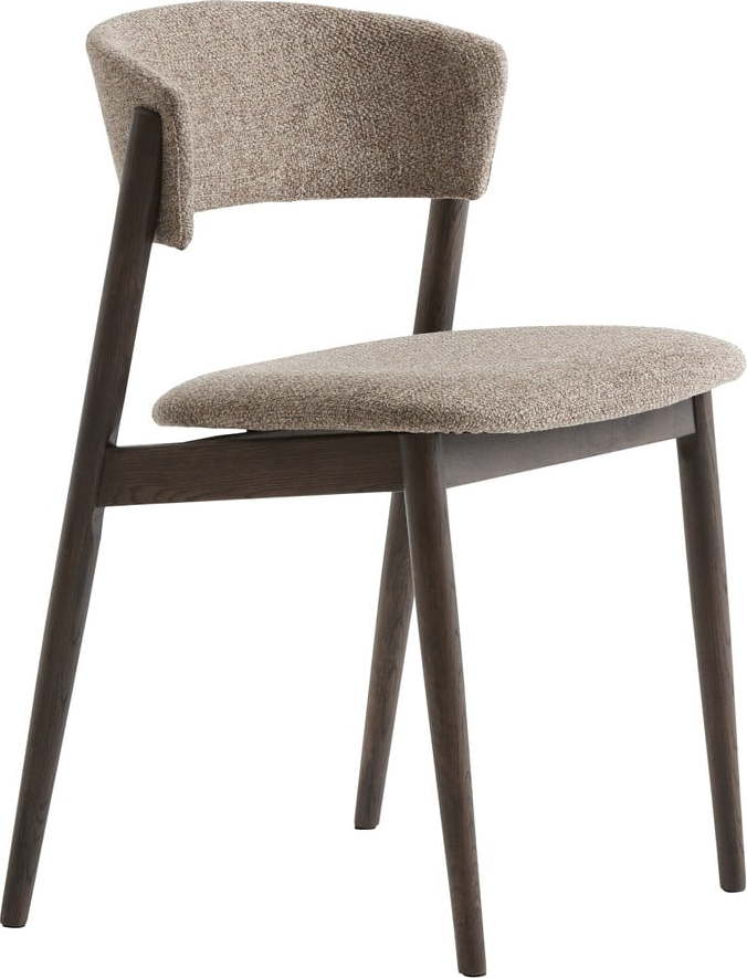 Béžové/tmavě hnědé kovové jídelní židle v sadě 2 ks Revere – Unique Furniture Unique Furniture