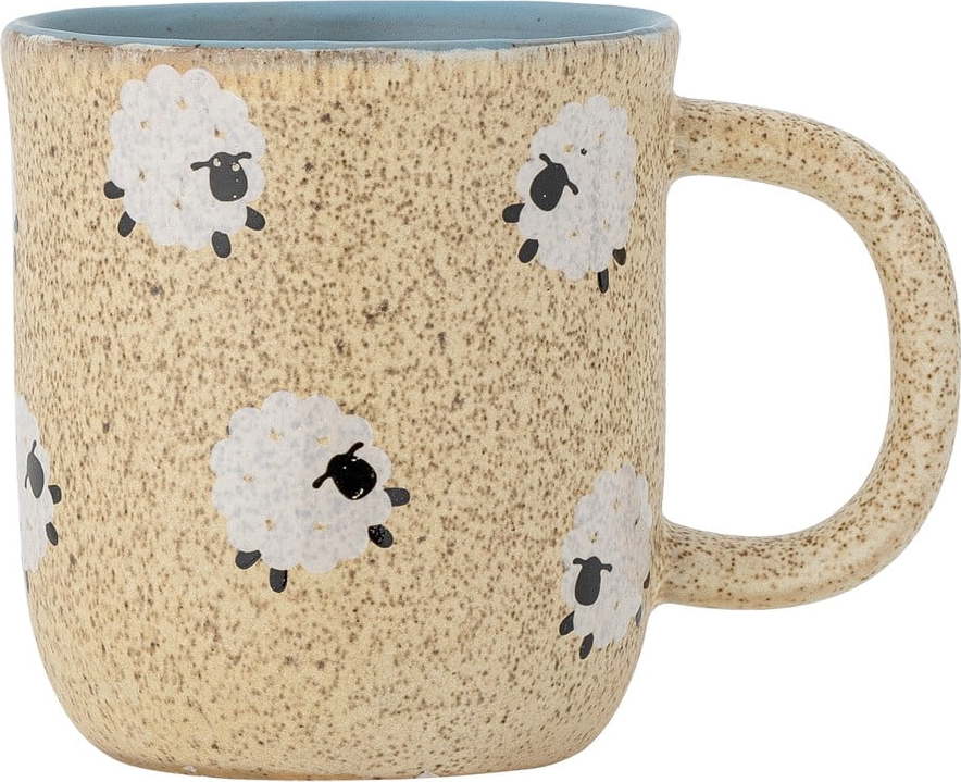 Béžový dětský hrnek z kameniny 170 ml Dolly – Bloomingville Mini Bloomingville Mini