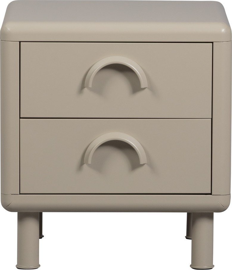 Béžový kovový noční stolek Rune – WOOOD WOOOD