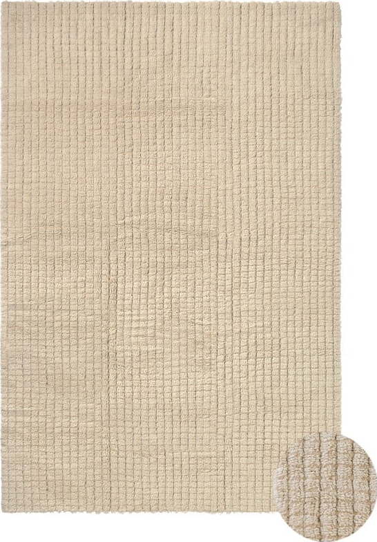 Béžový pratelný/ručně tkaný vlněný koberec 140x200 cm Unexpected Wool – Lorena Canals Lorena Canals