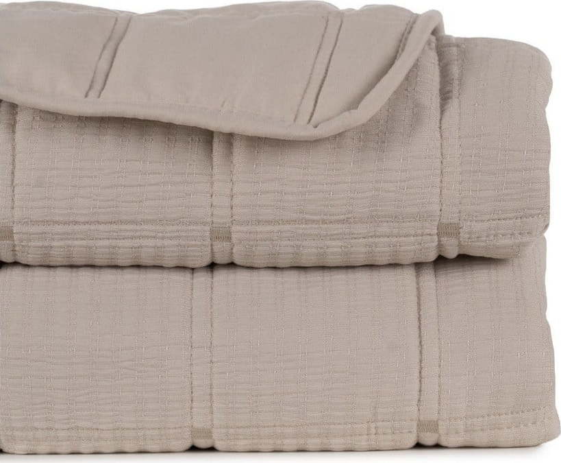 Béžový prošívaný přehoz 230x280 cm – Ixia Ixia