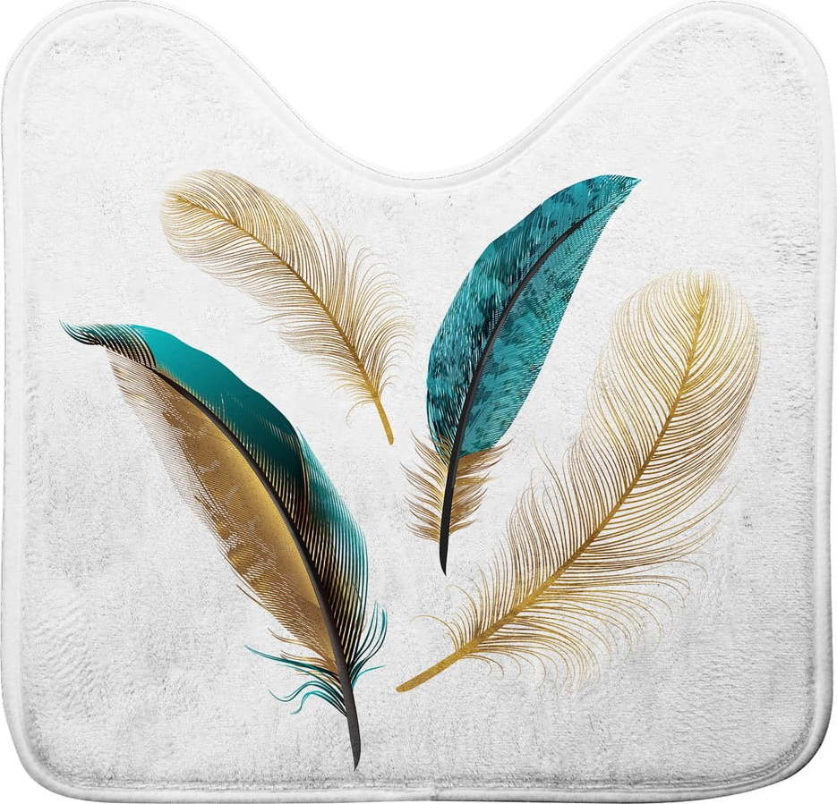 Bílá WC koupelnová předložka 45x45 cm Plumiss – douceur d'intérieur Douceur d intérieur