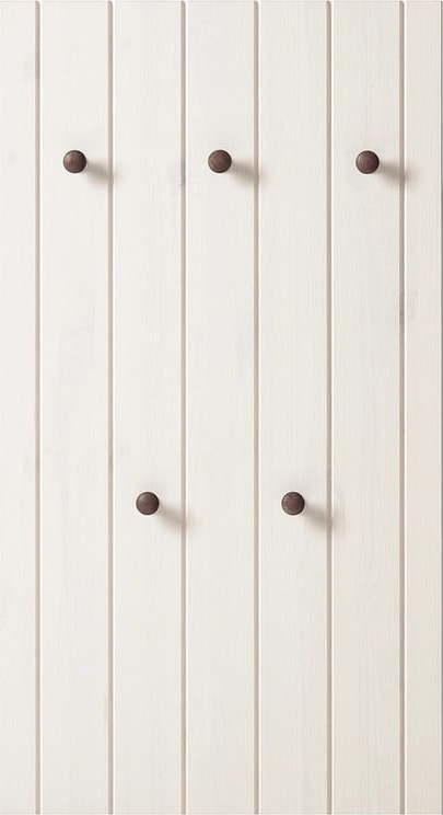 Bílá předsíňová sestava z borovicového dřeva 55x100x2 cm Anita – Støraa Støraa