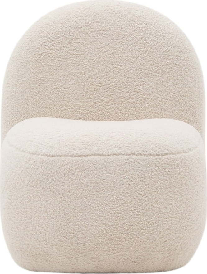 Bílé dětské křesílko z textilie bouclé Bucky – Kave Home Kave Home