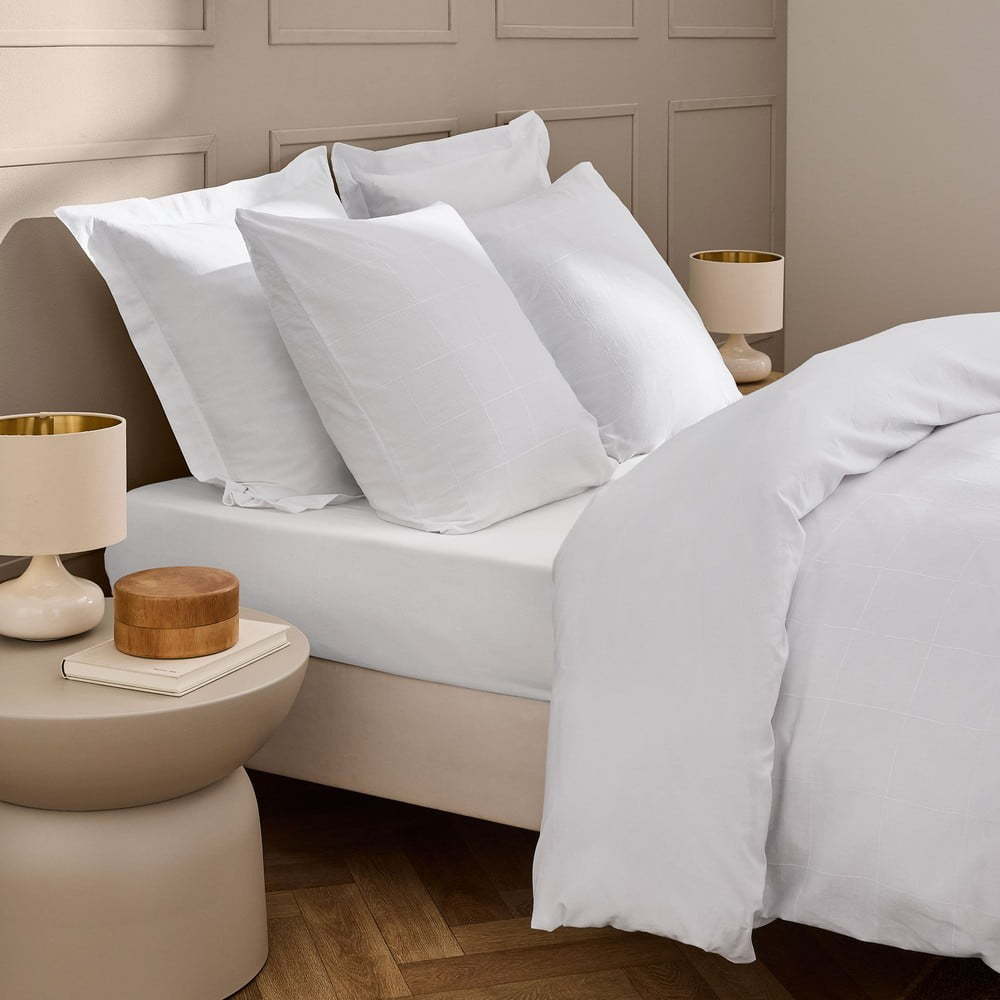 Bílé prostěradlo 160x200 cm Linella – douceur d'intérieur Douceur d intérieur