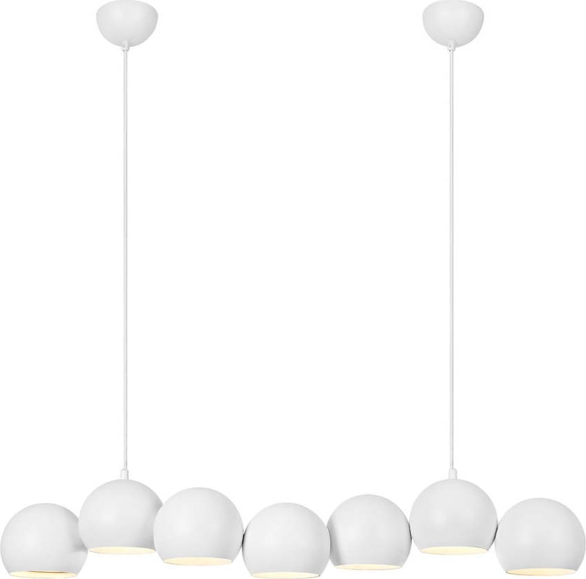 Bílé závěsné svítidlo s kovovým stínidlem Cupolo – Markslöjd Markslöjd