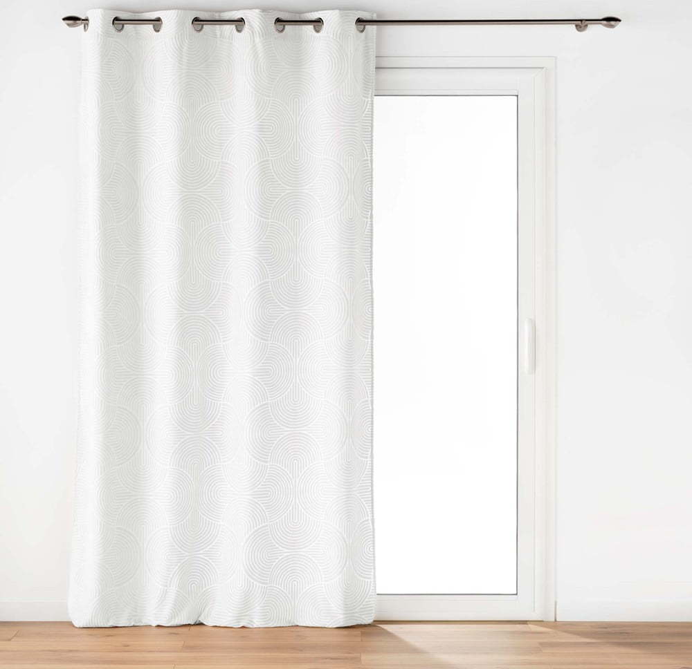 Bílý sametový závěs 135x260 cm Eva – douceur d'intérieur Douceur d intérieur