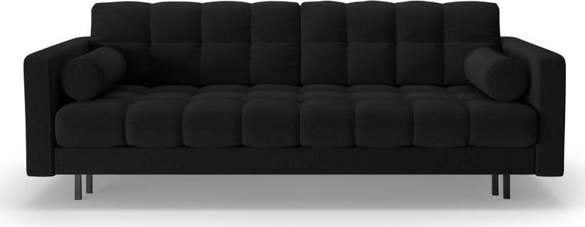 Černá rozkládací/s úložným prostorem pohovka 222 cm Bali – Cosmopolitan Design Cosmopolitan design