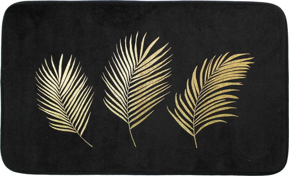 Černá/ve zlaté barvě koupelnová předložka 45x75 cm Orbella – douceur d'intérieur Douceur d intérieur