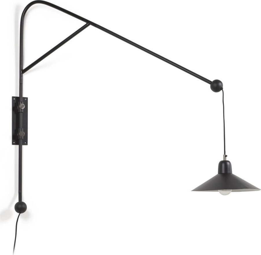 Černé nástěnné svítidlo ø 30 cm Eleazar – Kave Home Kave Home