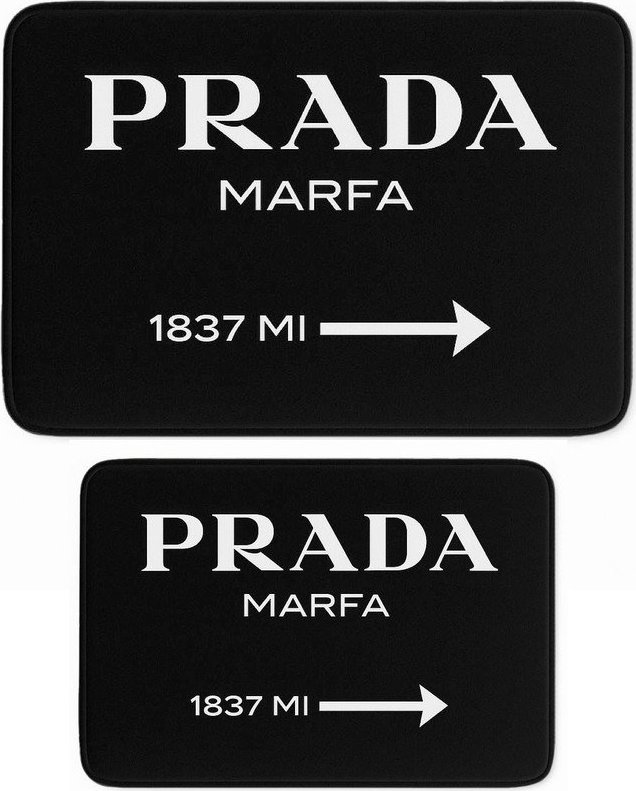 Černé sametové koupelnové předložky v sadě 2 ks 60x100 cm Prada – Mila Home Mila Home