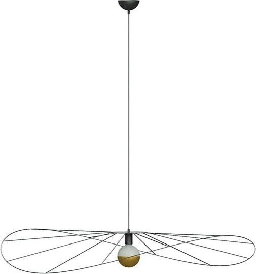 Černé závěsné svítidlo ø 140 cm Elliot – Sollux Sollux