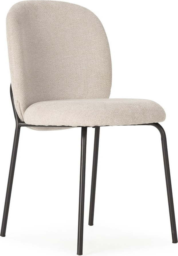 Černo-krémové jídelní židle v sadě 4 ks Daia – Marckeric Marckeric