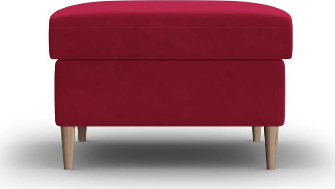 Červená sametová podnožka Kyoto – Cosmopolitan Design Cosmopolitan design