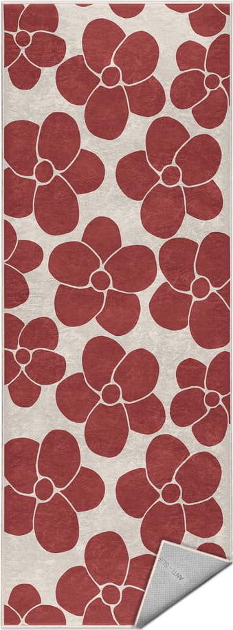 Červený pratelný běhoun 60x230 cm Red Meadow – Mila Home Mila Home
