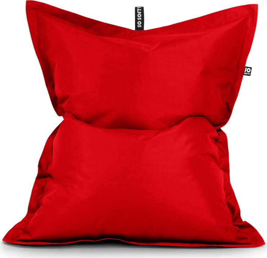 Červený sedací vak Pad XL – So Soft? So Soft?